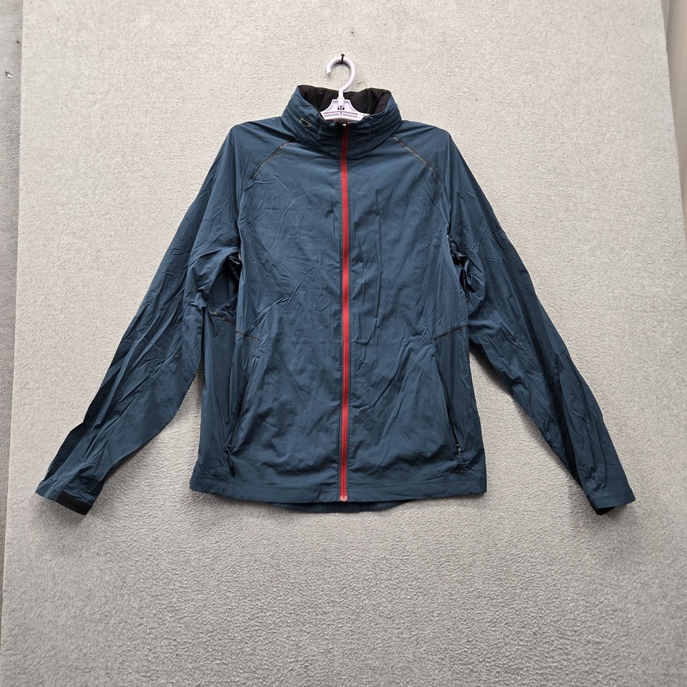 Lululemon Men Jacket L Teal Blue Surge Full Zip